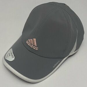Adidas Adizero Womens Gray Pink Strapback Hat Cap